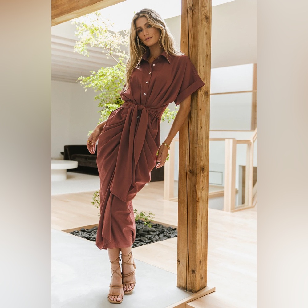 BNWT — Bohme Brynlee Ruched Dress — Size Medium